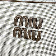 Colestore Miu Miu Beau Canvas And Leather Bag in Natural 34x23x12CM - 2