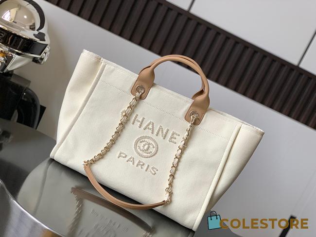 Colestore Chanel Deauville Tote Bag 38x30x21CM - 1