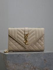 Colestore YSL Saint Laurent Envelope Leather Shoulder 21×13×6cm - 1