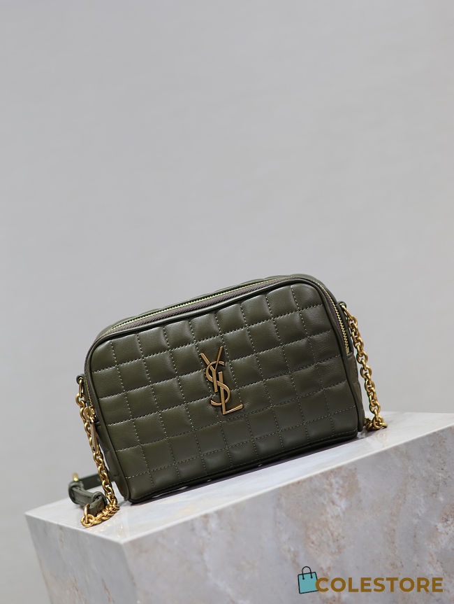 Colestore YSL Saint Laurent Cassandre Crossbody Green 19.5x14x4CM - 1