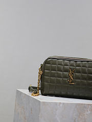 Colestore YSL Saint Laurent Cassandre Crossbody Green 19.5x14x4CM - 5