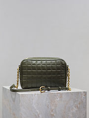 Colestore YSL Saint Laurent Cassandre Crossbody Green 19.5x14x4CM - 4