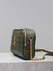 Colestore YSL Saint Laurent Cassandre Crossbody Green 19.5x14x4CM - 3