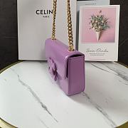 Colestore Celine Women Chain Shoulder Bag Cuir Triomphe 21x10x4CM - 6