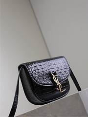 Colestore YSL Kaia Small Satchel In Shiny Crocodile-Embossed Leather 18x15.5x5.5cm - 6