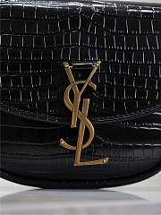 Colestore YSL Kaia Small Satchel In Shiny Crocodile-Embossed Leather 18x15.5x5.5cm - 5