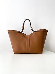 Colestore YSL Y Tote In Leather Brown 37x22x7-22cm - 6