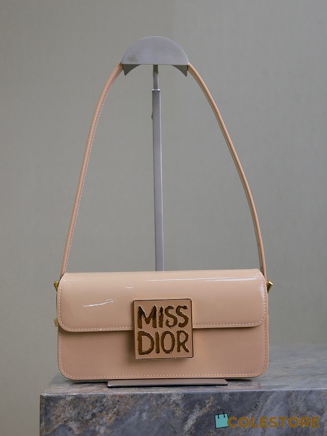 Colestore Miss Dior Flap Bag Nude 22x11x6cm - 1