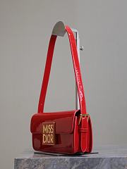 Colestore Miss Dior Flap Bag Red 22x11x6cm - 5