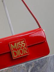 Colestore Miss Dior Flap Bag Red 22x11x6cm - 2