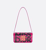 Colestore Miss Dior Graffiti Print Flap Bag 22x11x6cm  - 5