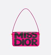 Colestore Miss Dior Graffiti Print Flap Bag 22x11x6cm  - 4