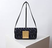 Colestore Miss Dior Flap Bag Allover Denim 22x11x6cm - 1