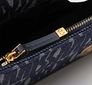 Colestore Miss Dior Flap Bag Allover Denim 22x11x6cm - 3