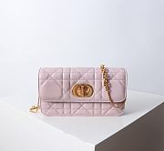 Colestore Dior Miss Caro Pouch With Chain Strap Powder Pink 19×11×4.5cm - 1