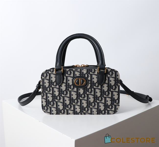 Colestore Dior Montaigne Oblique Doctor Tote Shoulder Crossbody Bag  20X11.5X7cm - 1