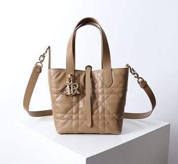 Colestore Dior Toujours Vertical Tote Bag Tan 16×18×12Cm