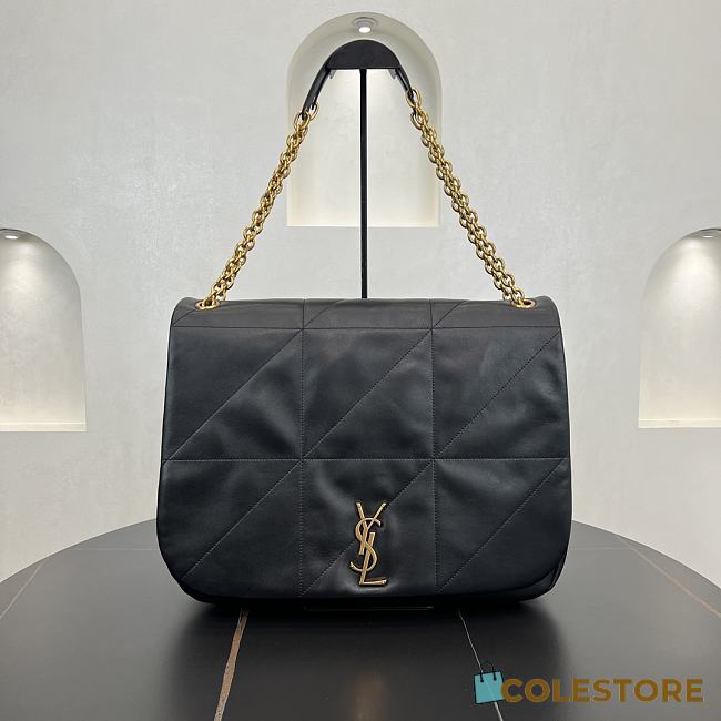 Colestore YSL Saint Laurent Jamie Black Leather Bag 43x29x9CM - 1