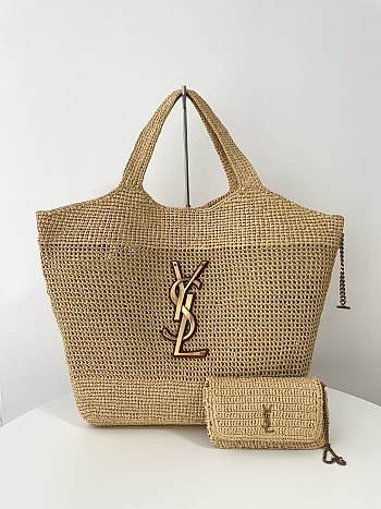  Colestore YSL Icare Maxi Tote Bag Nude 37-55x43x5cm