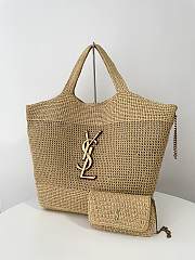  Colestore YSL Icare Maxi Tote Bag Nude 37-55x43x5cm - 5