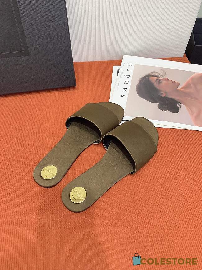 Colestore YSL Carlyle Slides In Satin Crepe  - 1