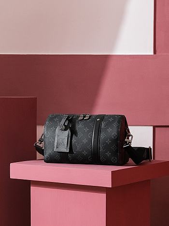 Colestore Louis Vuitton City Keepall Monogram Eclipse Black 27x17x13CM