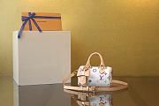Colestore Louis Vuitton Nano Speedy LV X TM White 16x10CM - 1