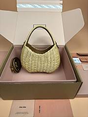 Colestore Miu Miu Wander Wicker Hobo Bag 20x17x6CM - 3