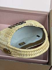 Colestore Miu Miu Wander Wicker Hobo Bag 20x17x6CM - 5