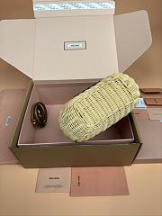 Colestore Miu Miu Wander Wicker Hobo Bag 20x17x6CM - 4