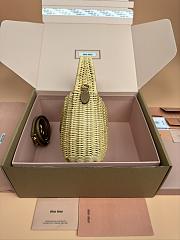 Colestore Miu Miu Wander Wicker Hobo Bag 20x17x6CM - 2
