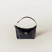 Colestore Miu Miu Black Naplak Patent Leather Pouch 18.5x14x10CM - 1