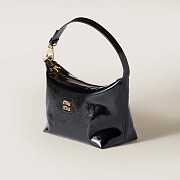 Colestore Miu Miu Black Naplak Patent Leather Pouch 18.5x14x10CM - 5