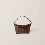Colestore Miu Miu Brown Naplak Patent Leather Pouch 18.5x14x10CM - 6