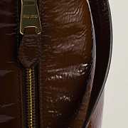 Colestore Miu Miu Brown Naplak Patent Leather Pouch 18.5x14x10CM - 5