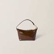 Colestore Miu Miu Brown Naplak Patent Leather Pouch 18.5x14x10CM - 3