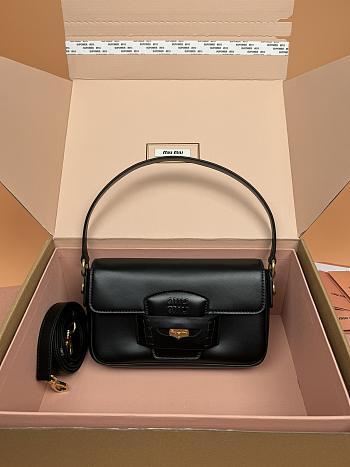 Colestore Miu Miu Penny Black Shoulder Bag 23x13.5x5CM