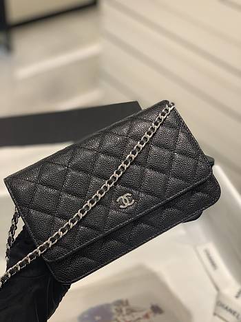 Colestore Chanel Woc Caviar Wallet On Chain 19.5x12x3.5CM