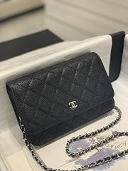 Colestore Chanel Woc Caviar Wallet On Chain 19.5x12x3.5CM - 2
