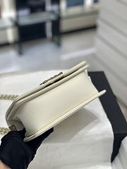 Colestore Chanel Leboy Caviar White size 20CM - 5