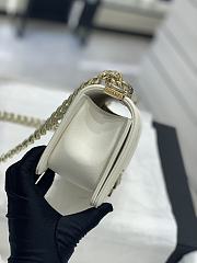 Colestore Chanel Leboy Caviar White size 20CM - 4