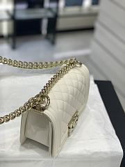 Colestore Chanel Leboy Caviar White size 20CM - 3