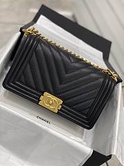 Colestore Chanel Boy Black Bags size 25CM - 1
