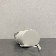 Colestore Celine Bonnie In Smooth Calfskin White Backpack 25x18x13CM - 5