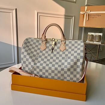 Colestore Louis Vuitton Speedy 35 Damier Azur Canvas 'Cream' 35x23x18CM