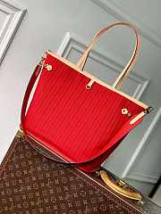 Colestore Louis Vuitton Neverfull Bandoulière Inside Out MM Rouge Sari 31x29x14cm - 4