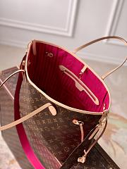 Colestore Louis Vuitton Neverfull Bandoulière Inside Out MM Rose Pondichery 31x29x14cm - 2