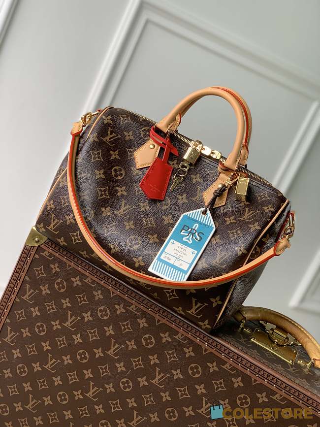 Colestore Louis Vuitton Speedy Soft 30 Crafty Monogram Red 30x21x17 - 1