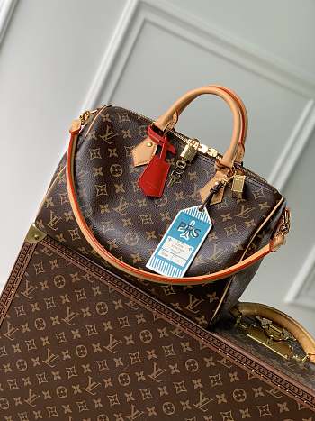 Colestore Louis Vuitton Speedy Soft 30 Crafty Monogram Red 30x21x17