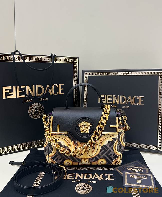 Colestore Versace x Fendi 'FENDACE LA MEDUSA MEDIUM HANDBAG' size 25cm - 1